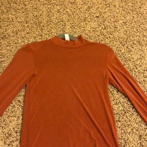 Fitted burnt orange American apparel top